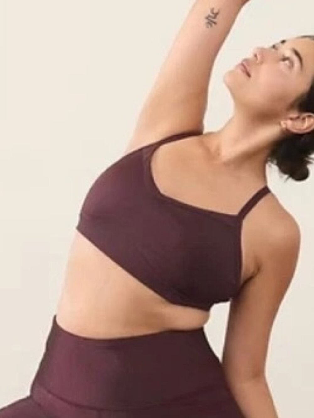 Athleta Vital Sheen Bra A-C Spiced Cabernet